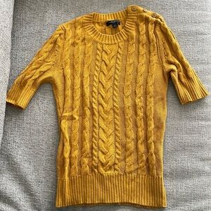 Like New Banana Republic Factory Cable knit crew sweater short sleeve - xs